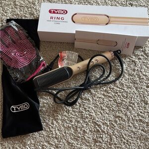 TYMO Ring Hair Straightening Comb - Gold
